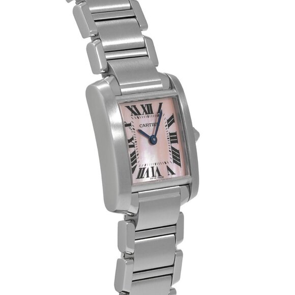 CARTIER Tank Francaise SM W51028Q3 Pink shell Ladies Watches quartz Used Ginzo - Picture 4 of 5